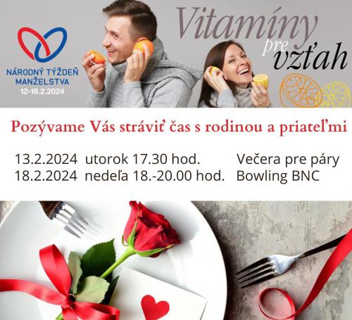 Vitamíny pre vzťah - národný týždeň manželstva 2024