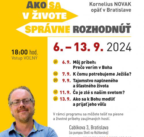 Kornelius Novak - 06.-13.09.2024, Bratislava